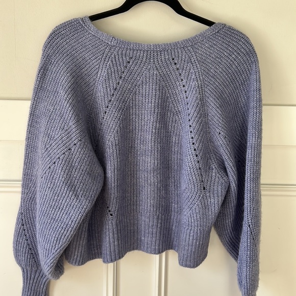 Topshop ballon sleeve crop cardigan sweater size M - Picture 6 of 6